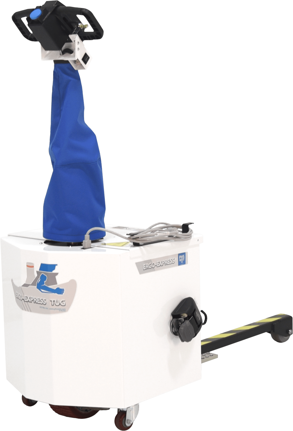 Motorized Tug with Lifting Hitch Angled min